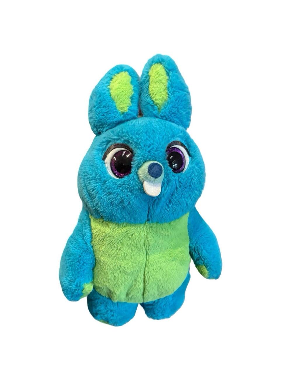Disney Store Toy Story 4 TALKING BUNNY 15” Plush Blue Green Pixar  Tested Works